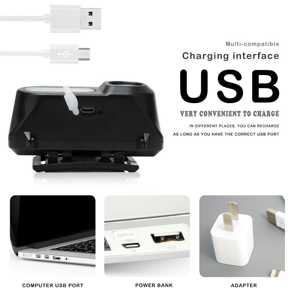 1804 Rechargeable Induction COB Headlamp