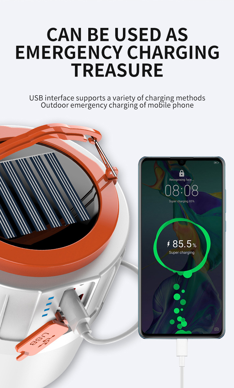 V65-1 Solar Powerbank Camping Lantern