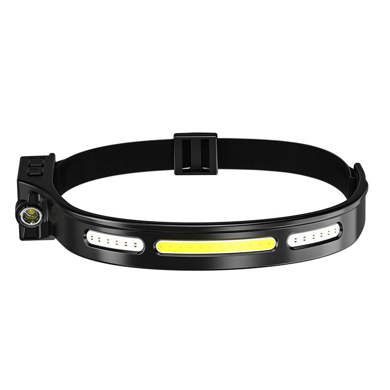 LX300 LED Emergency Headlamp Red Light Induction Running Head Torch